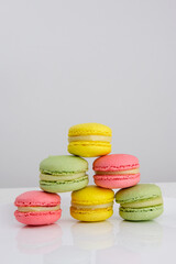 French sweet delicacy macaroons isolated . High quality photo