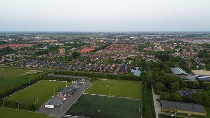 Fototapeta na wymiar Aerial view of neighbourhood 