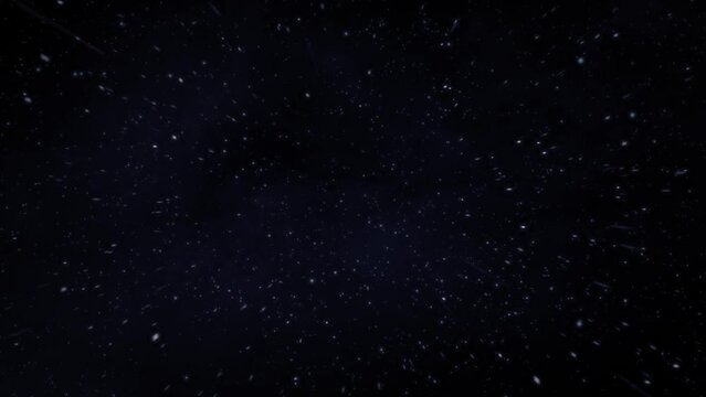 Stars flight, motion graphics loop. Endless warp speed, space journey. Ideal as a video background for a spaceship cockpit