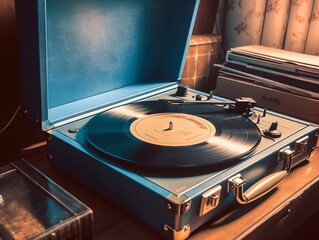 Vinyl player, generative AI