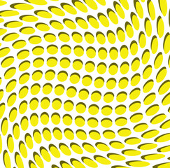 Original abstract vector pattern in the form of light and dark circles on a white background