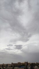 storm clouds over the city