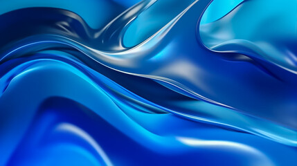 Obraz premium A blue wave background