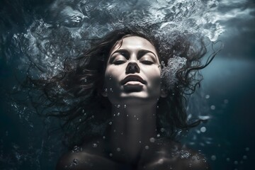 Aqua Creation: Beauty in Water Waves.
Generative AI