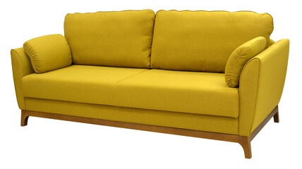 Sofa isolated on white background. Including clipping path