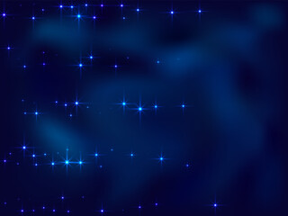 Fototapeta premium Night shining sky star dust vector background. Many celestial stellar particles.