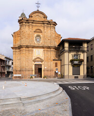 Obraz premium San Bernardino church, Canale, Piedmont, Italy