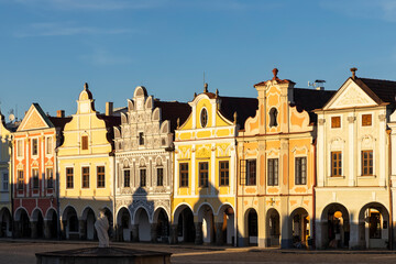 Fototapeta premium Telc, Unesco world heritage site, Southern Moravia, Czech Republic.