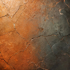 Fondo con detalle y textura de superficie de piedra antigua con difuminado de tonos grises y cobre