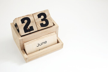 Twenty-third Of June Perpetual Calendar