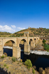 Alcantara bridge (Puente de Alcantara) Roman bridge,  Alcantara, Extremadura, Spain