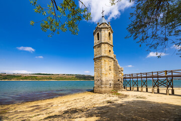 swamped church of San Roque near Villanueva de las Rozas, Cantabria, Spain © Richard Semik