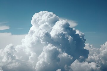 giant cumulus cloud towering over smaller clouds in the sky Generative AI - obrazy, fototapety, plakaty