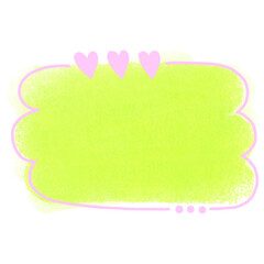 Cute chat boxes pastel color 
