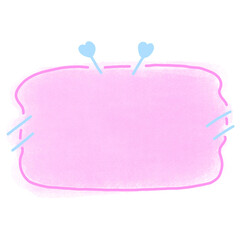 Cute chat boxes pastel color 