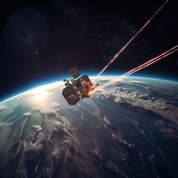 Satellite laser, space warfare
