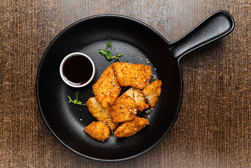 fried fish with soy sauce
