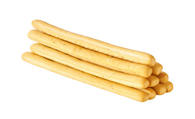 grissini or breadsticks isolated on white background. breadsticks isolated . Grissini sticks.