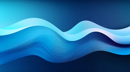 Fototapeta premium abstract blue and white wave background