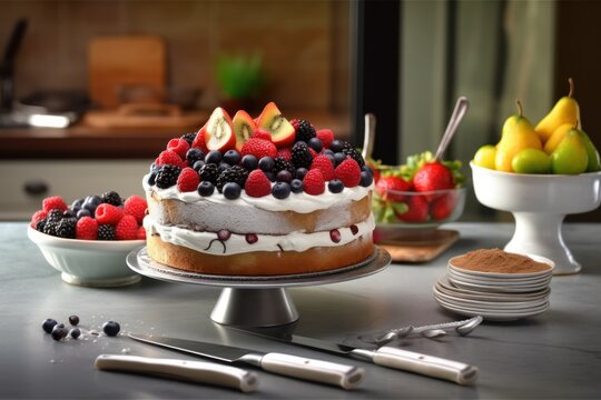 make Fantastic fruite cake in the kitchen stuff food photography