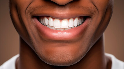 smiling african american man. Generative Ai. 