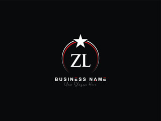 Minimalist Unique ZL Logo Letter, Typography Letter Zl lz Alphabet Logo Icon Design - obrazy, fototapety, plakaty