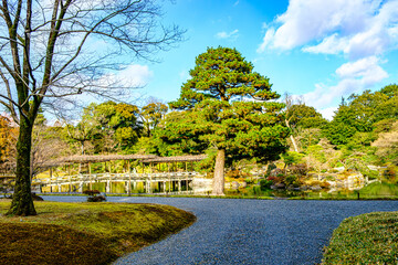 京都、仙洞御所の庭園