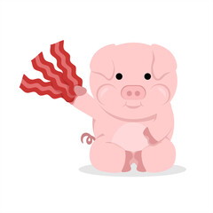 pig with a heart
