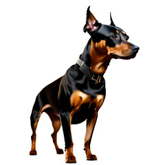 An illustration dog(German Pinscher)