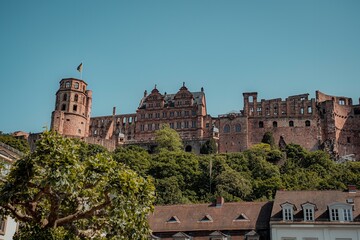 big beautiful castle in the city