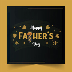 Fototapeta na wymiar Happy Fathers Day Social media Banner, Fathers Day Promotion banner With Typography Design, Greetings and presents for Father's Day, Best dad ever, appy Fathers Day, Best Dad, Love You Dad. 