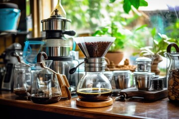 make vietnam drip coffee maker stuff food photography - obrazy, fototapety, plakaty