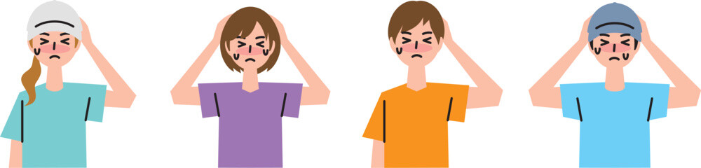 脱水症状で頭痛になる人
