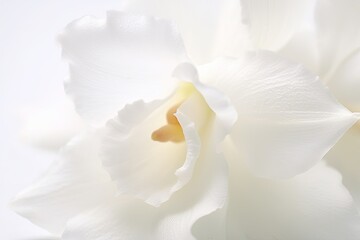 Portrait macro beautiful orchid flower AI Generative