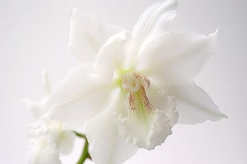 Portrait beautiful orchid flower AI Generative