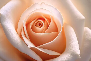 Portrait macro rose flower AI Generative