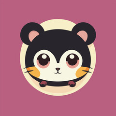 Cute vector illustration or icon of a mouse