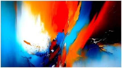 Abstract Acrylic Painting created by Generative AI technology