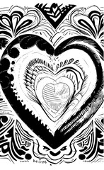 Fototapeta premium doodles of various like heart and others