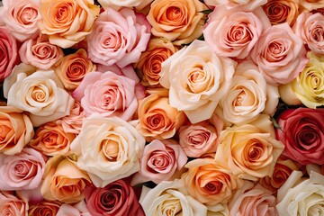 Fototapeta na wymiar Portrait a beautiful rose flowers AI Generative
