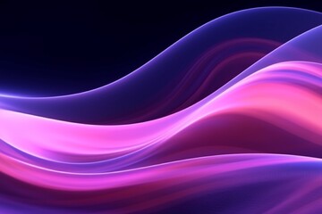 abstract futuristic background with glowing neon moving high wave lines  wallpaper, Ai Generative 