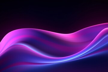 abstract futuristic background with glowing neon moving high wave lines  wallpaper, Ai Generative 