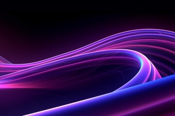 abstract futuristic background with glowing neon moving high wave lines  wallpaper, Ai Generative 