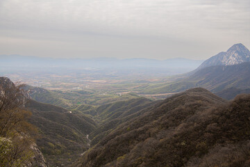 View from the Top of Songshan Mountain, Dengfeng, Henan, China. Songshan is the tallest of the 5...
