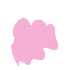Pink abstract shape vector 