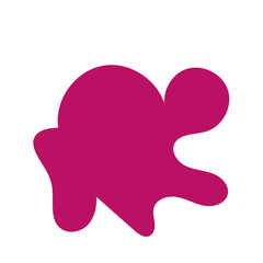 Pink abstract shape vector 