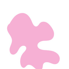 Pink abstract shape vector 