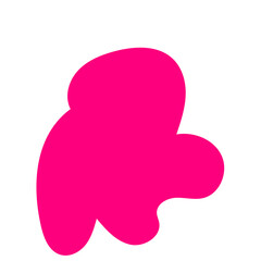 Pink abstract shape vector 