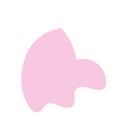 Pink abstract shape vector 