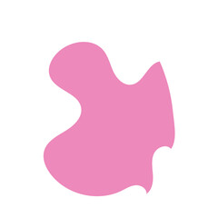 Pink abstract shape vector 